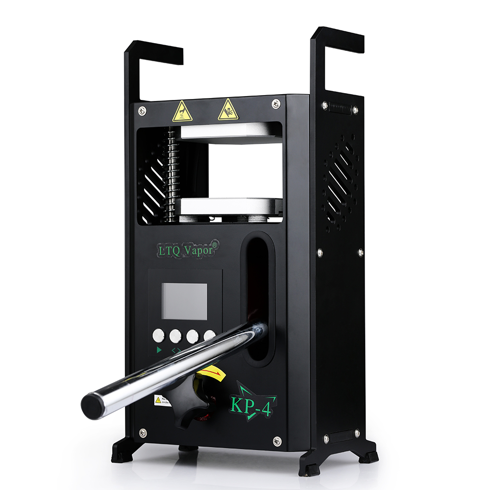 Newest LTQ Vapor KP-4 Rosin Press Machine 4Tons 4*4" Dual TC Heating Pressing Plates for Wax Flower Concentrate Oil Extracting Heat Rosin-image-626020778