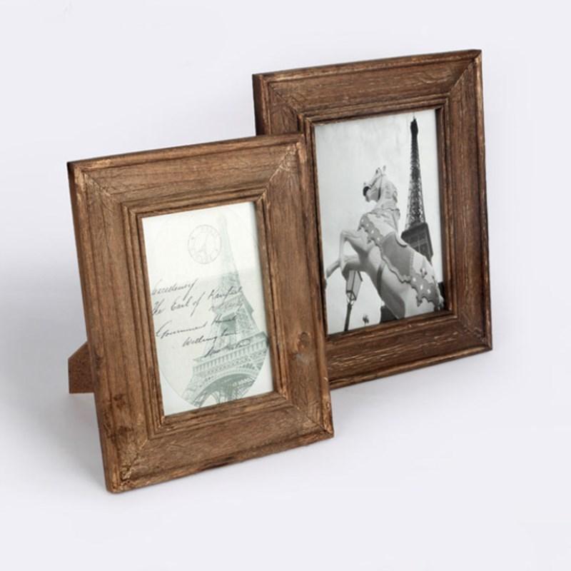 

European Retro Wood Photo Frame Set Up Creative Photo Studio Frame Home Decoration Ornaments Gift
