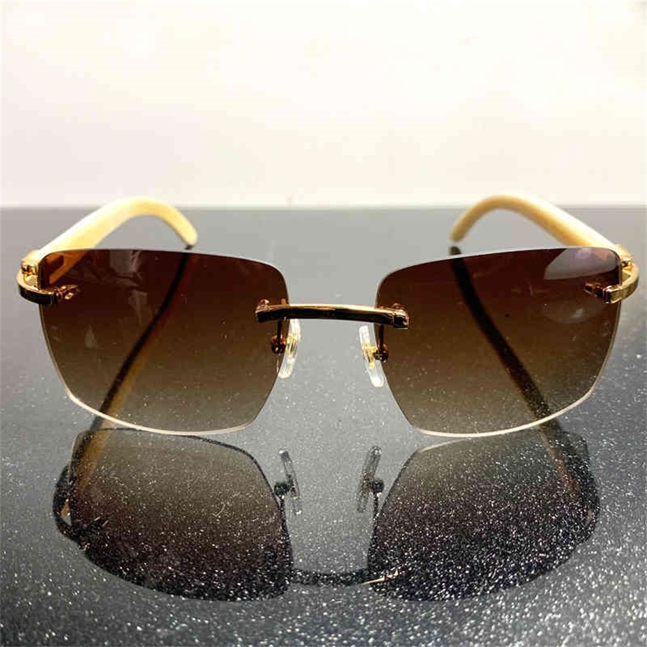 

Oversized Sunglass Big Square Wood Sunglasses Men Rimless Sun Glasses Buffalo Horn Designer Retro Sunglass Gafas De Sol French