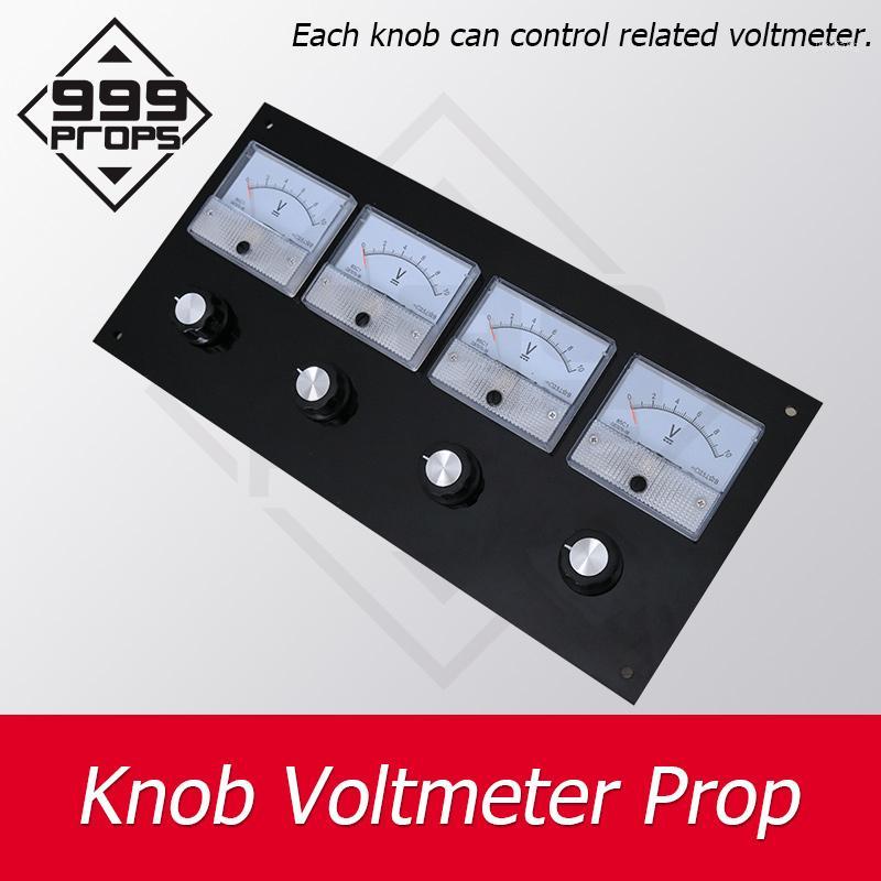 

Knob Voltmeter Prop real escape room rotate all knobs to right position to point correct digits adventure game prop 999PROPS1