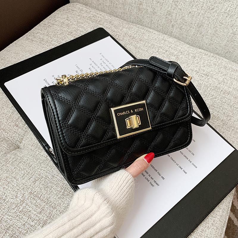 

2021 New Texture Underarm Bag Retro Temperament Simple Fashion Ladies Shoulder Bag High Quality PU Leather Messenger Tide, Black