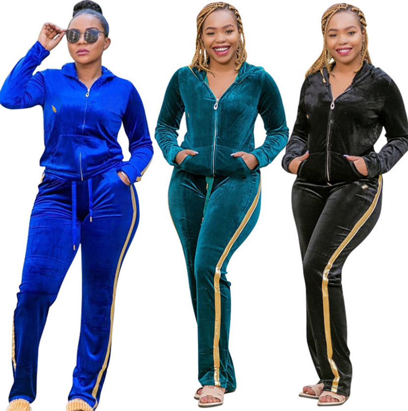 velour pant suits plus size