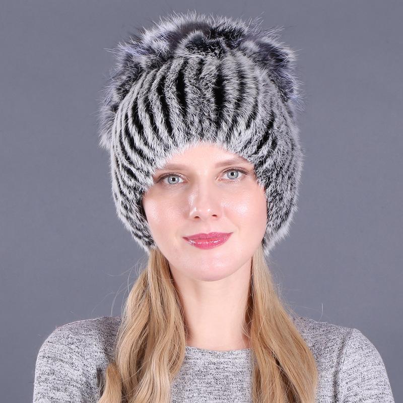 

Beanies For Women Autumn Winter Fashion Fur Hats Caps Lady Outdoor Ear Protection To Keep Warm Gray One Zise Accessories, Color 2