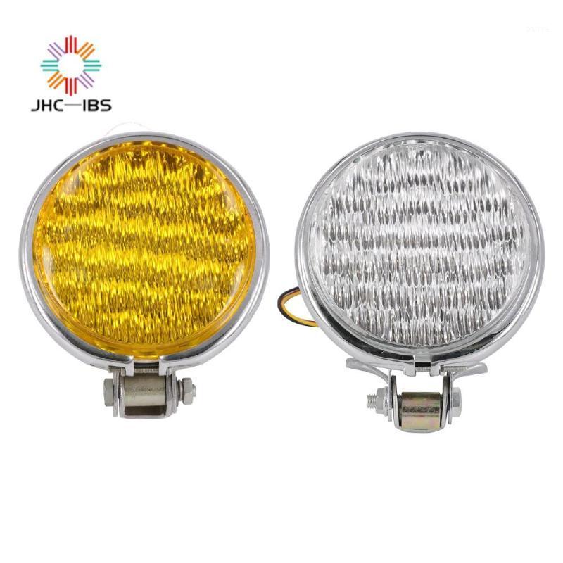 

Motorcycle Universal 12V 35W Refit Retro Metal Round Spotlight LED Headlight Vintage Front Headlamp For Harly Cafe Racer Scooter1