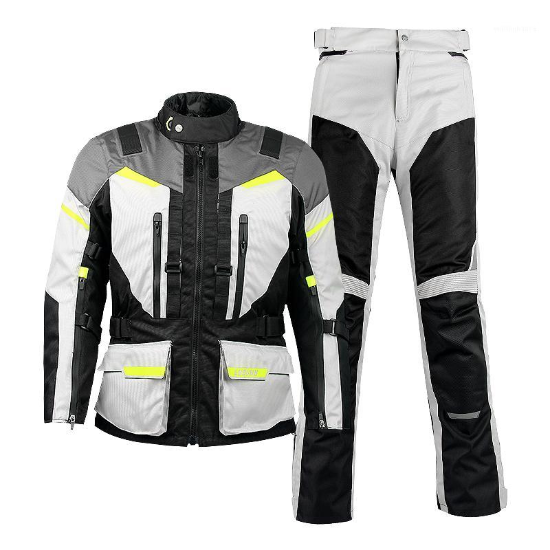 

New Arrival Lyschy Windproof Warm Waterproof Motorcycle Adventure Long Touring Jacket Pants -5XL Multifunction Motorbike Suit1