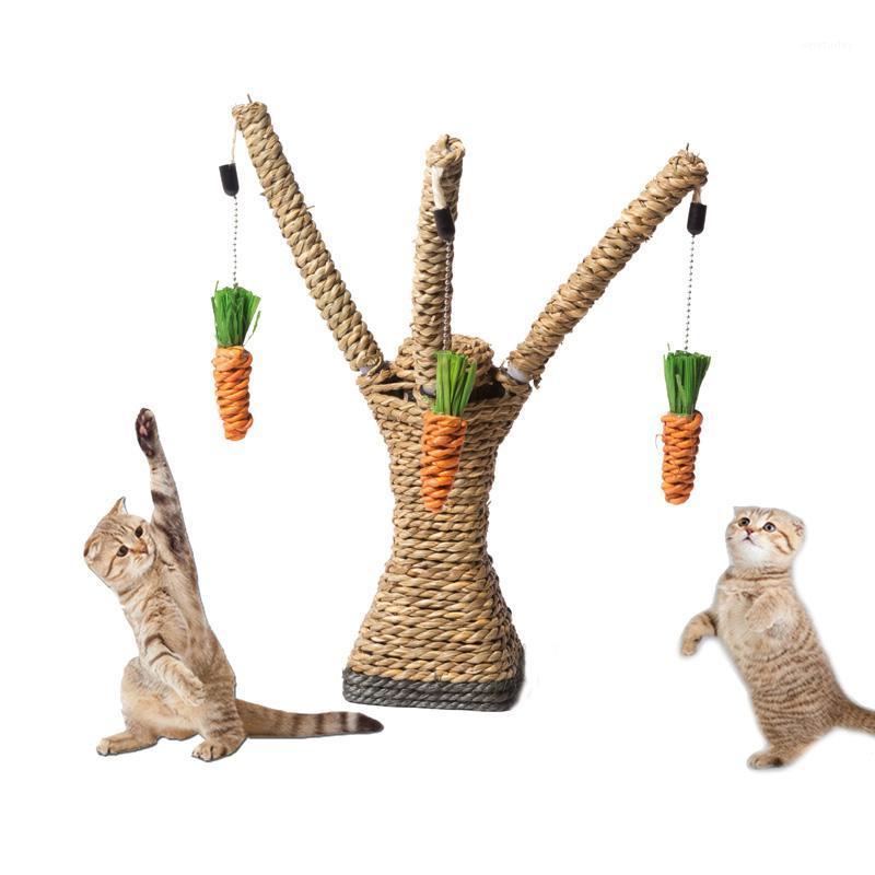

Funny Cat Scratching Toy Hanging Carrot Pet Playing Toys Kitten Interactive Training Tree Toys Cats Climbing Frame Toy 27*10*8cm1