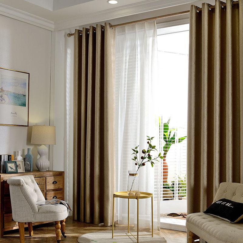 

byetee] Modern Window Curtain Bedroom Living Room Blackout Curtains For Cortina Cortinas cocina rideaux occultant voilage, Gray