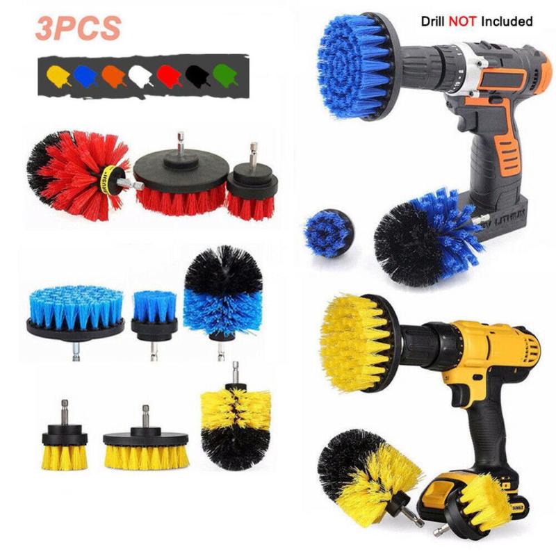 

3pc Scrub Brush Scrub Drill Attachment kit Brush Power Scrubber Set Cleaning Kit