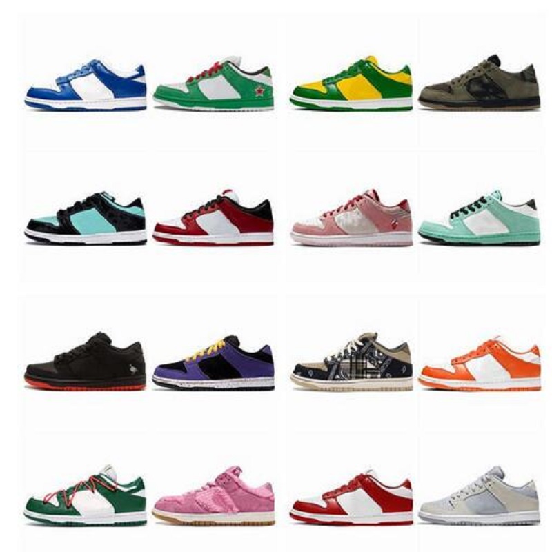 

2021 New Mike chunky dunky running shoes Low shoe sneakers SP pink digital Concepts Mens Womens sports Trainers, Color 24