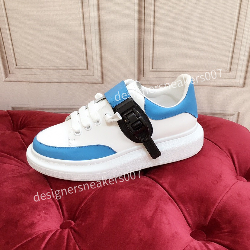 

new Lace Up Platform Oversized Sole Sneakers White Black Casual hc191003, Blue