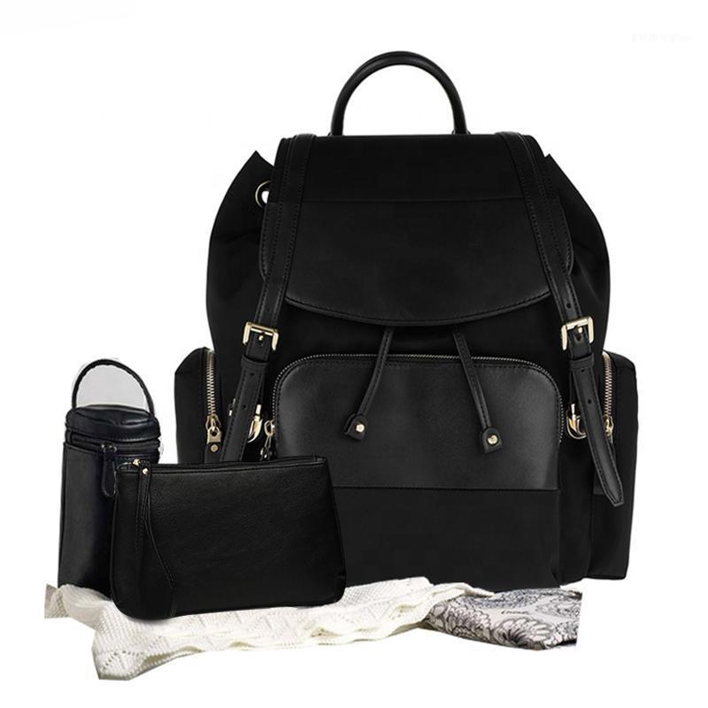 

Diaper Bags Waterproof Mummy Backpack Maternity Nappy Bag Travel Backpacks Multi-function Nylon Outdoor Stroller Organize1, Black