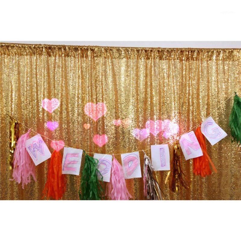 

Foil Curtain 2M 3M Gold Silver Tinsel Fringe Curtain Birthday Party Decoration Wedding Photography Backdrop Photo Props1
