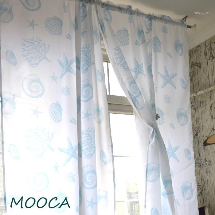 

blue sea life shower curtain finished curtain decoration1, As picture