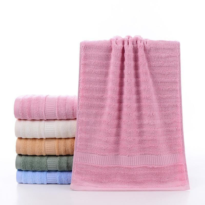 

Bamboo fiber towel hotel soft absorbent cotton face towel gift, Green