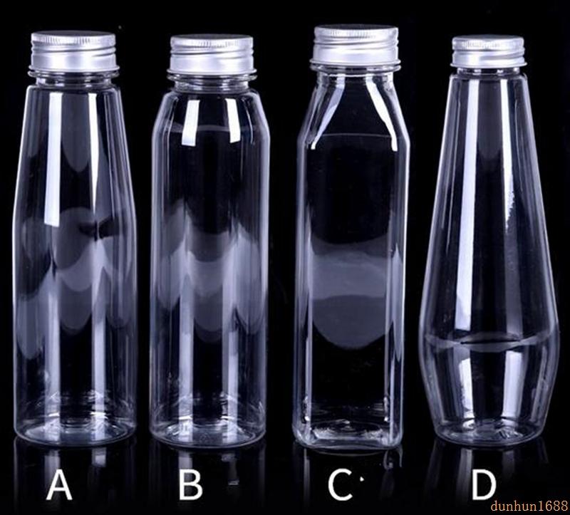 

Transparent PET juice bottle 350ML Disposable green beverage bottle#2343