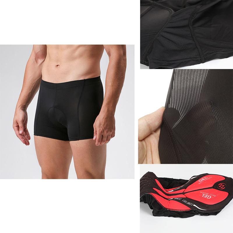 

XINTOWN Cycling Shorts 3D Gel Padded Men's Bike Underwear Shorts Breathable Quick Dry