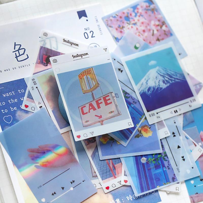 

40Pcs/Pack Vintage Stickers INS Style PVC Photo Props Nice Gift DIY Diary Journal Decoration Scrapbooking Label Sticker