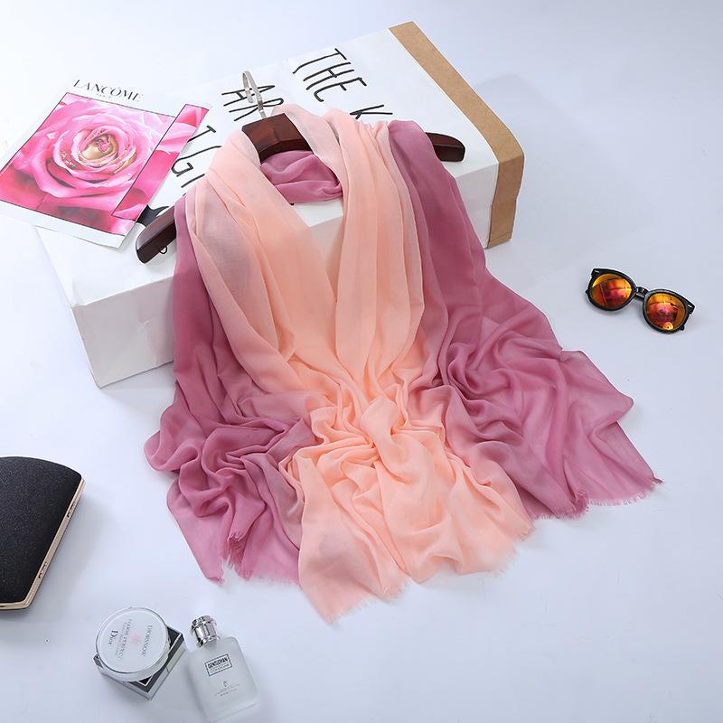 

New Style Solid Fashion Scarf Women's Comfortable Patchwork Scarves Contrast color Shawl