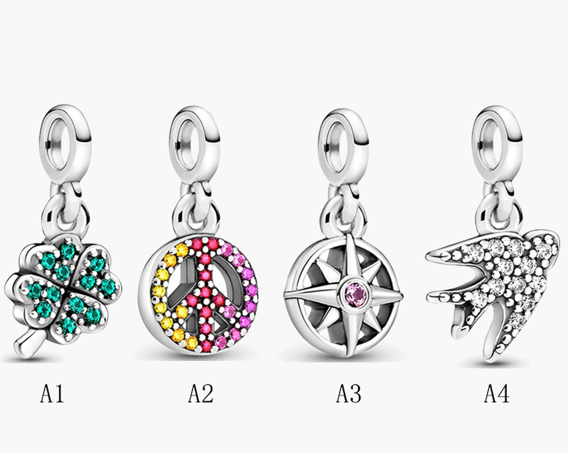 

Fine jewelry Authentic 925 Sterling Silver Bead Fit Pandora Charm Bracelets Couple Necklace Summer New Products Me Small Safety Chain Pendan