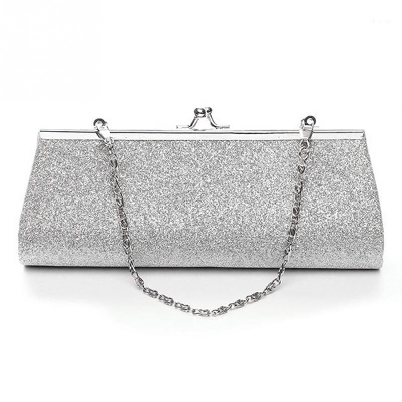 

Women's Luxury Evening Bag Small Shiny Glitter Day Clutches Ladies Party Banquet Evening Clutch Bridal Wedding Purse with Chain1, Yellow