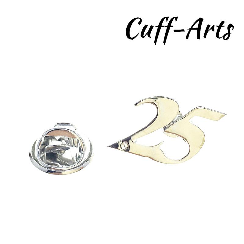 

Pins, Brooches Fashion Pin For Women Broches Number 25 Lapel Pins Gift Wedding Party Jewelry With Box By Cuffarts P10101