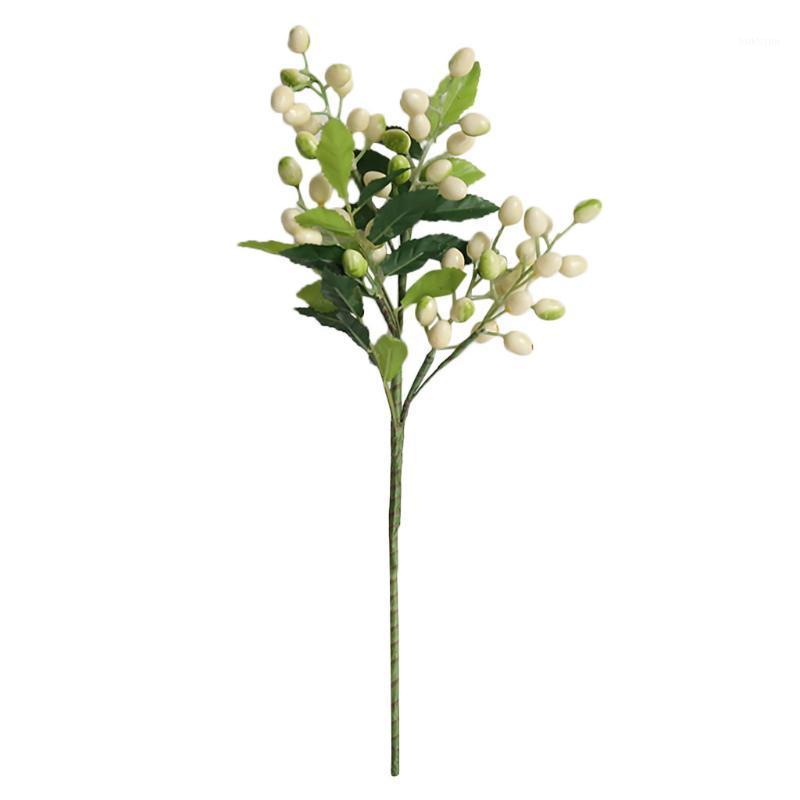

Single Bean Simulation Artificial Flower Plant Fake Flower Small Berry1, Purple