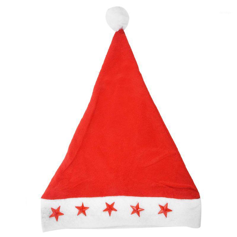 

New Santa Hat with Flashing Lights Adult Size - Light Up Christmas Hat1