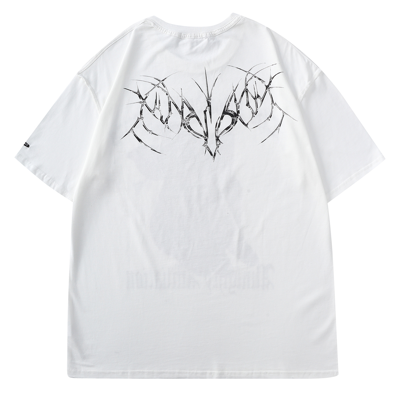 

2021 New Aelfric Eden t Streetwear Men Giant Hand Print Tees Shirt Hip Hop Harajuku Tshirt Cotton Loose Oversize Short Sleeve Lnzd, White