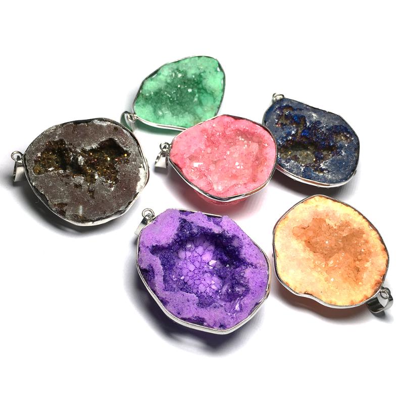 

Fashion Natural Stone Pendant Irregular Crystal Quartz Pendants Charms for Jewelry Making DIY Necklace