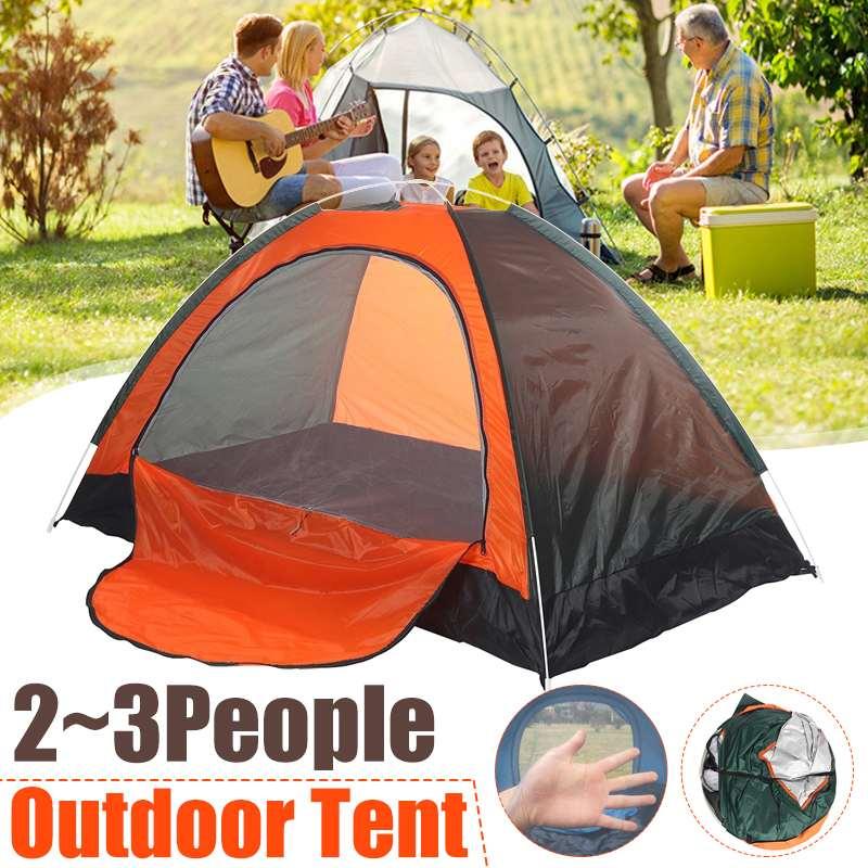 

2-3 Person Protable Outdoor Tents Camping Beach Tent Waterproof for Sun Shelter Travelling Hiking Large Space