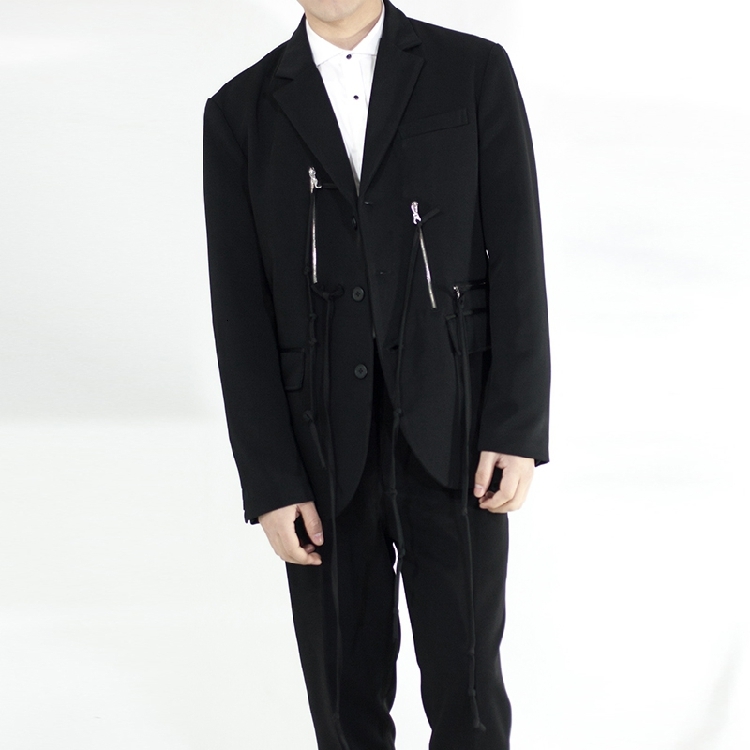 

2021 New S-6xl!! Men's Suits with Loose Black Sew Straps. QKP3