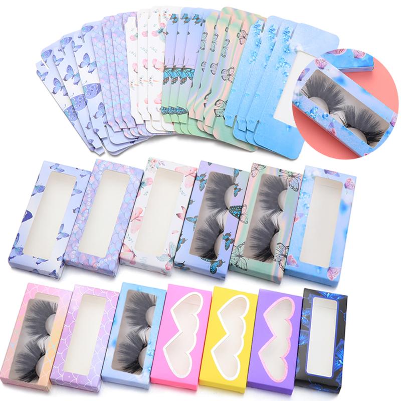

510pcs Eyelash Empty Paper Packaging Box Lashes Boxes Empty Eyelash 8535mm Package Boxes Lashes Rectangle Box Whole
