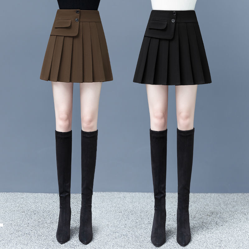 

style 2021 New plaid high skirt autumn winter female wool skirts y366 3QV2, Heise