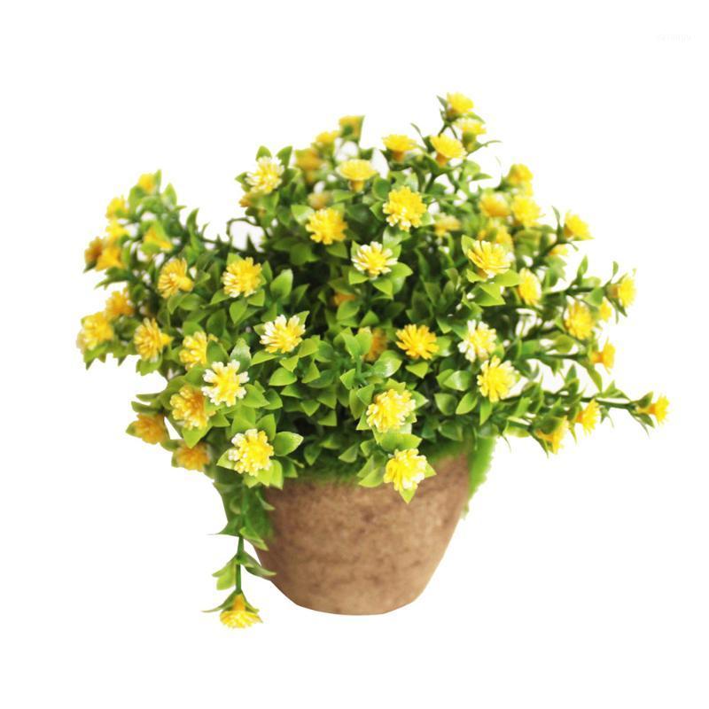 

Artificial Plants Simulated Plant Decorative Bonsai Plastic Flower for Home Decoration (Yellow)1, As shown