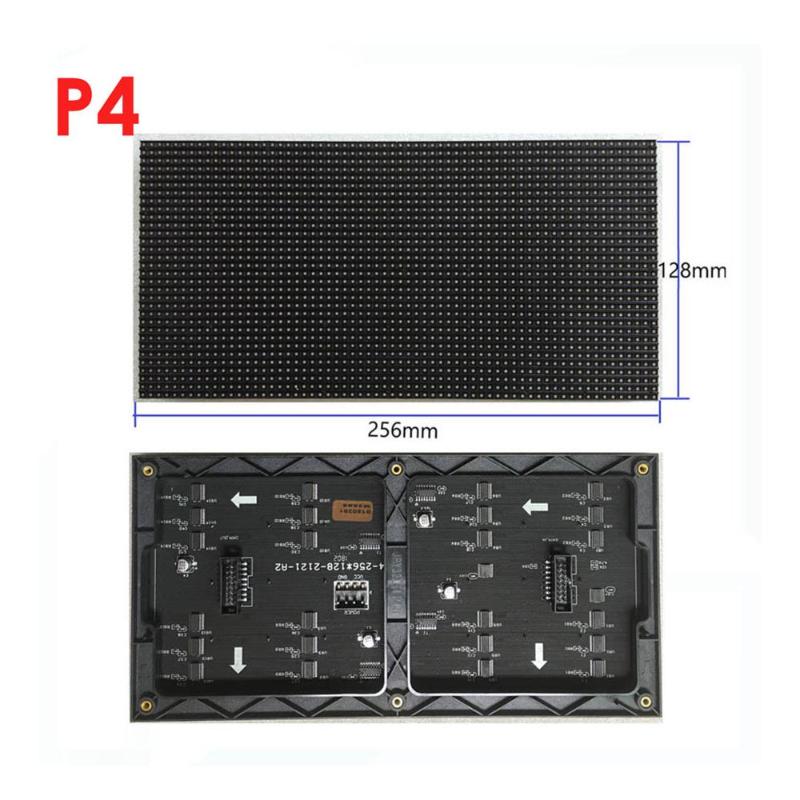 

High quality Free shipping interior indoor rgb full color led module p4 ph4 32x64 256x128mm 1/16S
