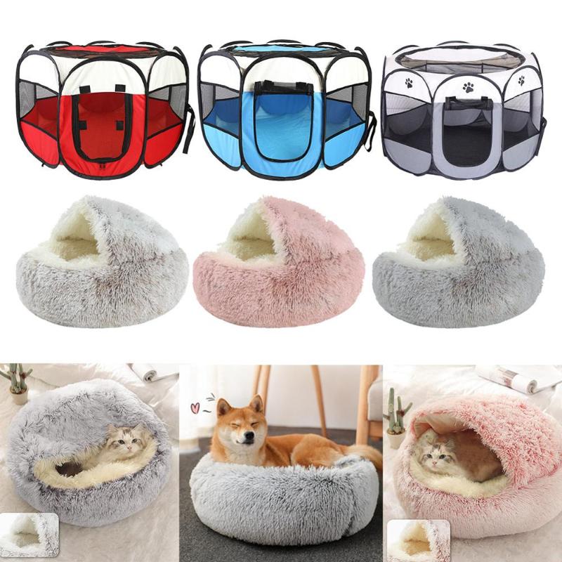 

Claw Print Portable Foldable Pet Tent BedHouse Fence Indoor Outdoor Game Safe Guard Playpen Small Medium Animal Cage for Cat Dog