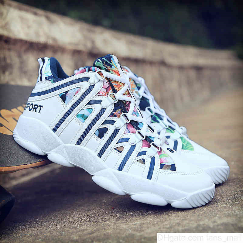 

Men's high-top running Athletic shoes men women sports no-brand black white red blue casual thick-soled lovers sneakers trainers