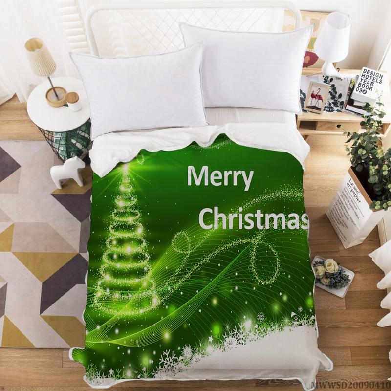 

Christmas Tree Print Blanket 3D Creative Blanket Super Soft Highend Modern Home Bed Set Bed Gift For Children