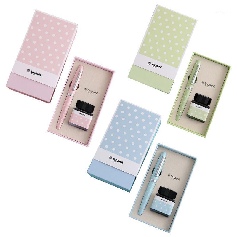 

Retro Business Fountain Pen Dot Signature Calligraphy with 25ml Ink Gift Box Set New1, Red