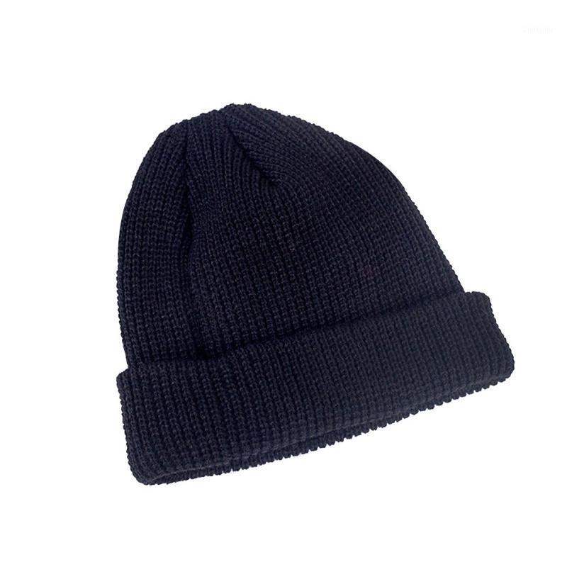 

Newest Retro Knitted Fisherman Beanie Hat Vintage Solid Type Warm Hats for Men Women1
