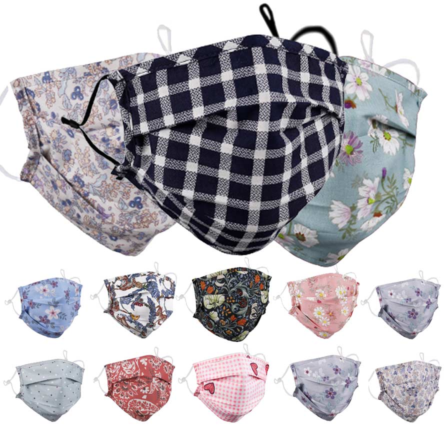 

Face mask gray and blue stripes printed mask protective adult male and female masks can be inserted into the filter Conformite europeenne