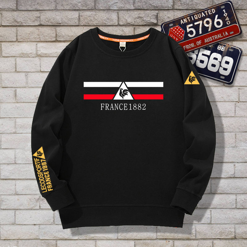 

2020 Men' French Rooster New Round Neck Long Sleeve Casual Loose Sweater Hoodies 2020