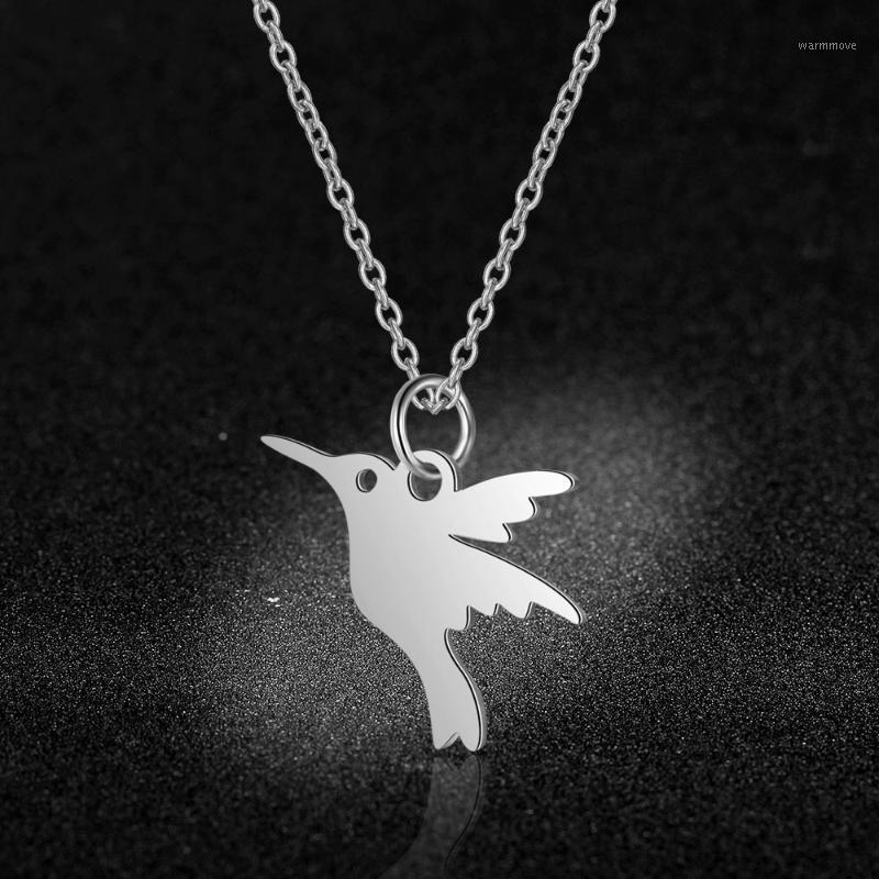 

100% Stainless Steel Humming Bird Charm Necklace for Women Never Tarnish Jewelry Necklace Fashion Charm Necklaces1