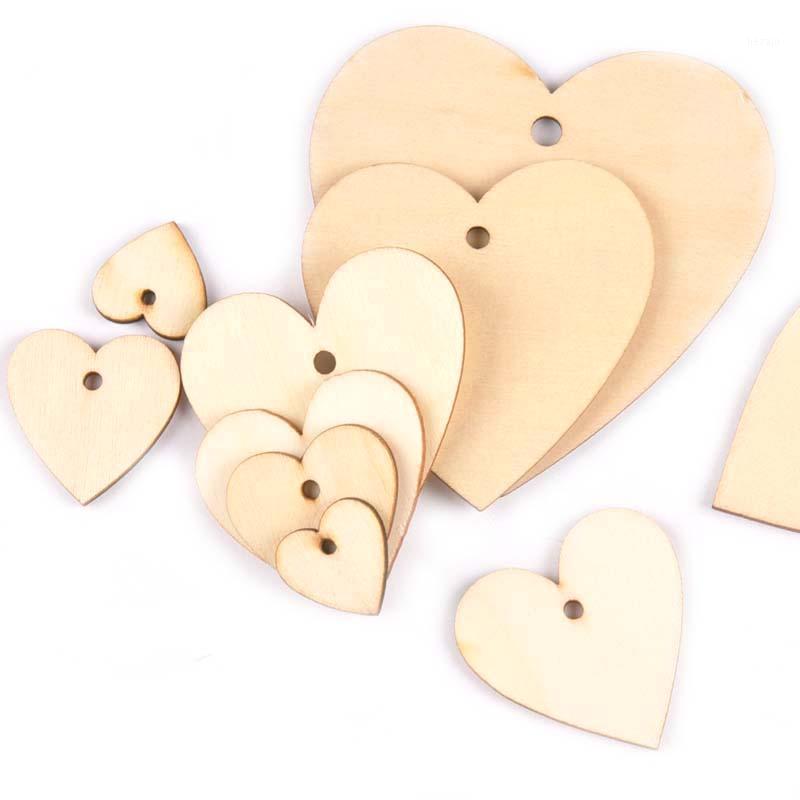 

20-100mm One Holes Mix Heart Wooden Pattern Christmas Decorations For Home Ornament DIY Wood Crafts For Home Ornaments m21901
