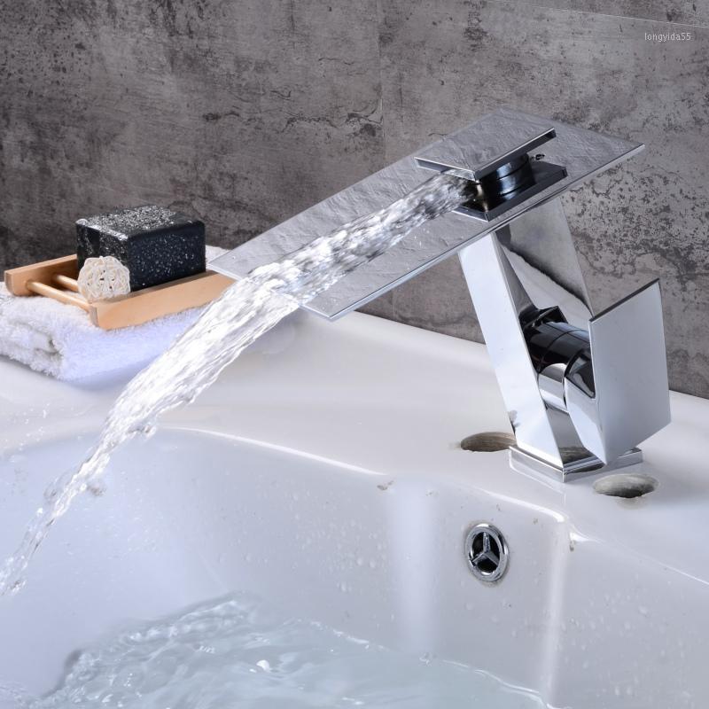 

BECOLA New design chrome and black bathroom faucet deck mounted innovative brushed nickel basin tap LT-5656C1