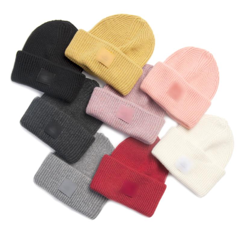 

Inner Mongolia Factory Direct Supply Warm and Cold Wool Knitted Hat Smiling Face Thickened Wool Hat In Autumn and Winter, White