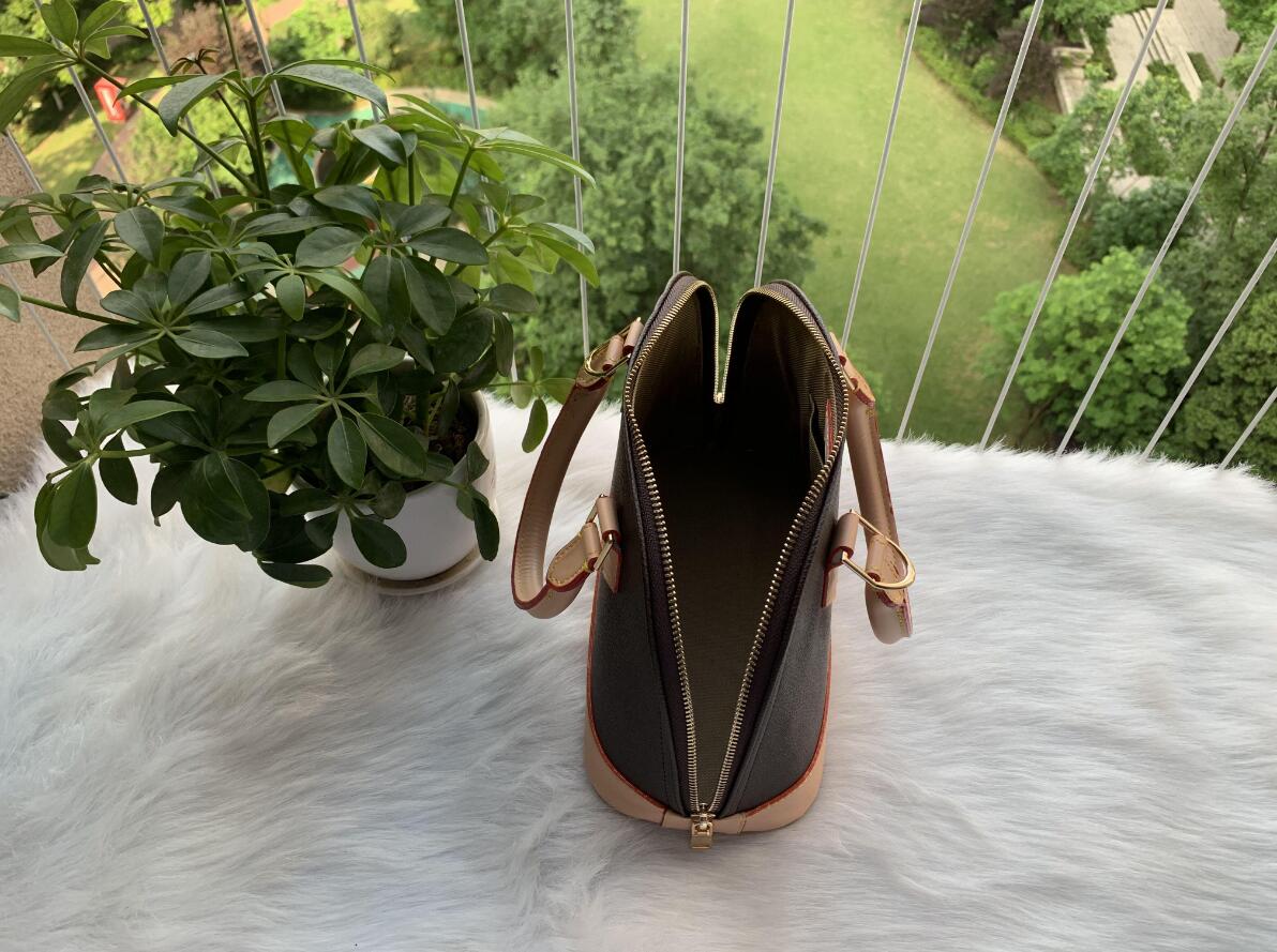 

Luxury Alma BB Flower Clutch Brown Checkerboard Crossbody Bag Handbag Old Classic Bag Fashion Shoulder Tqvgk, Dark grey