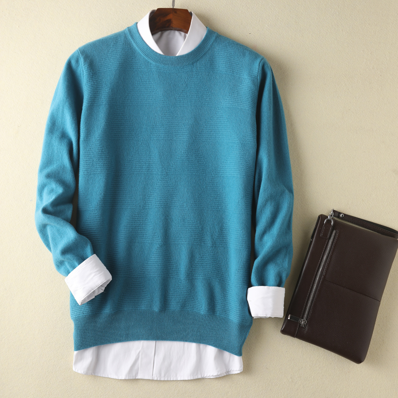 

2021 New Best Quality Men Sweaters 100% Merino Wool Knitting Jumpers Oneck Long Sleeve 6colors Man Pullovers Woolen Knitwear Zwpw, Pink