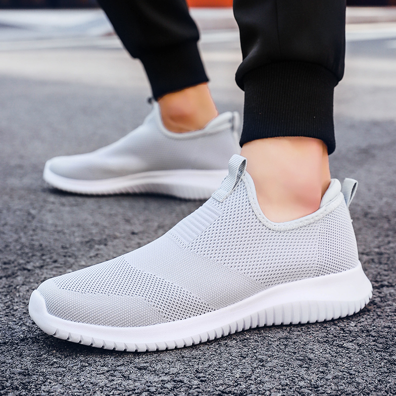 

Men casual women comfortable leisure mesh beathing soft chaussure shoes amount homme FF7N, Black