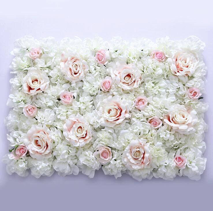 

60x40cm Artificial Flower wall decoration Road Lead Hydrangea Peony Rose for Wedding Arch Pavilion Corners decor floral1